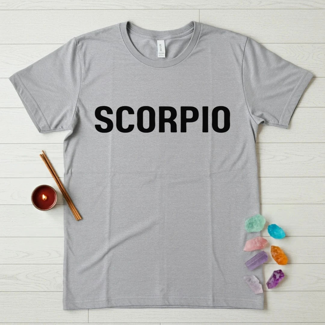 Scorpio Zodiac T-Shirt – Classic Text