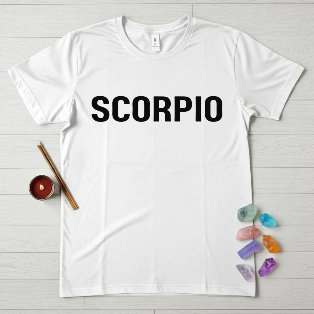 Scorpio Zodiac T-Shirt – Classic Text