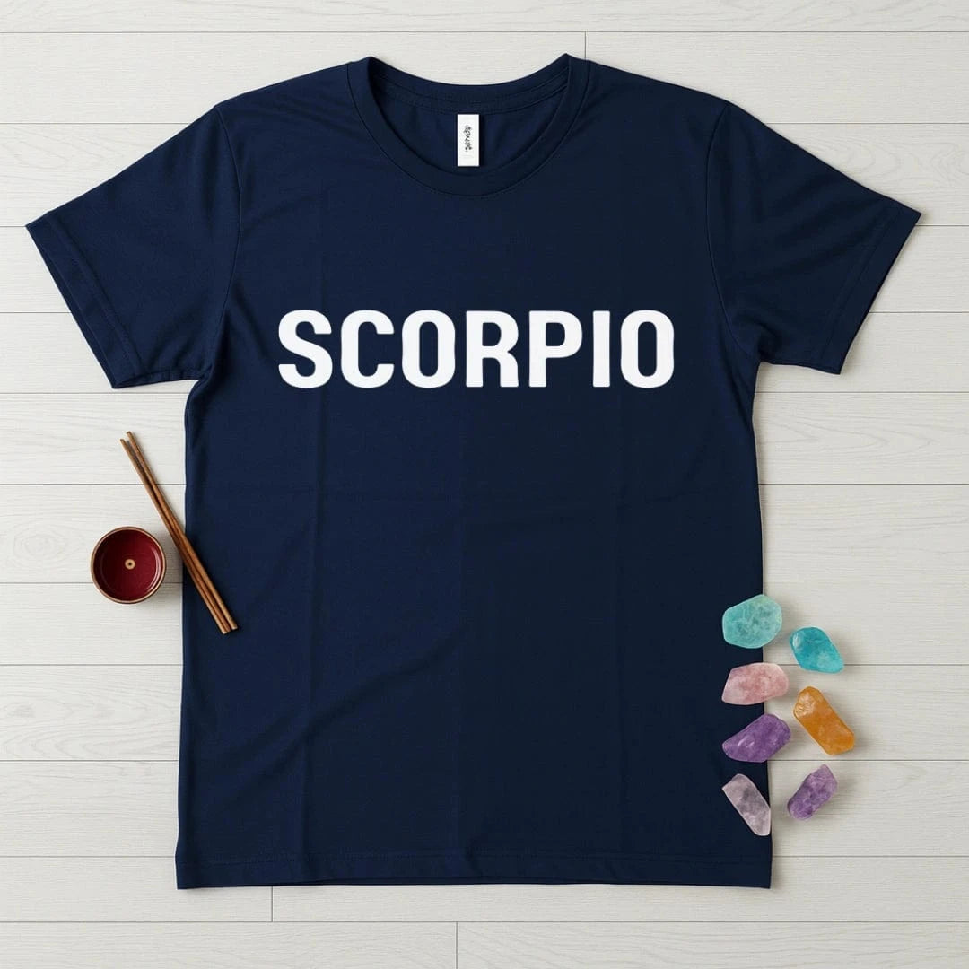 Scorpio Zodiac T-Shirt – Classic Text
