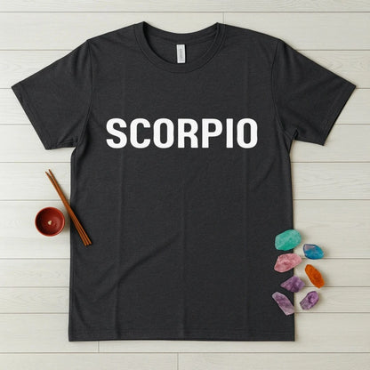 Scorpio Zodiac T-Shirt – Classic Text