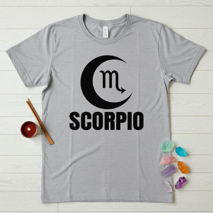 Scorpio Zodiac T-Shirt – Crescent Moon