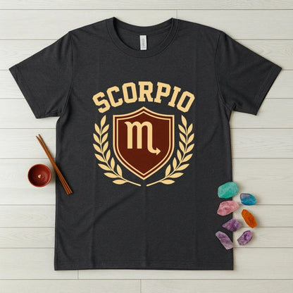 Scorpio Zodiac T-Shirt – Crest Shield