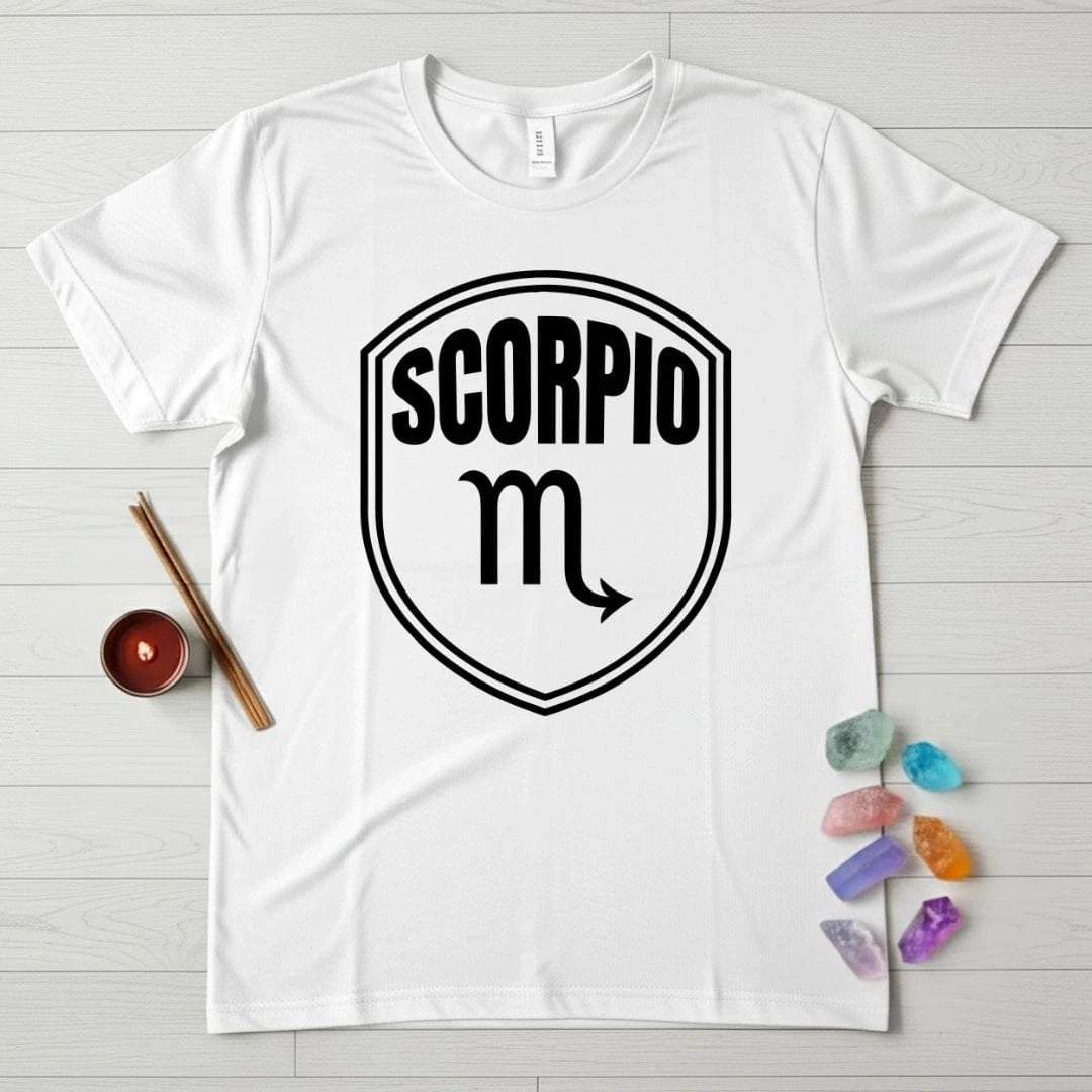 Scorpio Zodiac T-Shirt – Glyph Shield