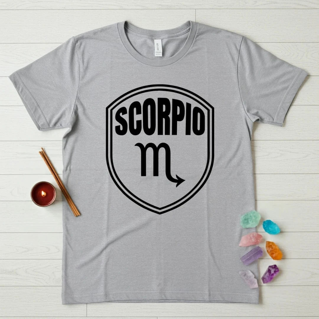 Scorpio Zodiac T-Shirt – Glyph Shield