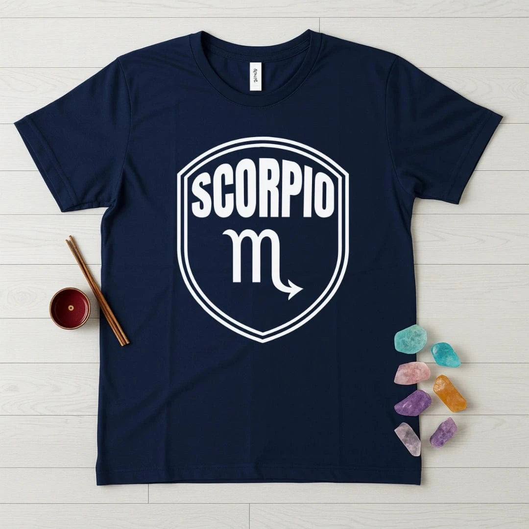 Scorpio Zodiac T-Shirt – Glyph Shield