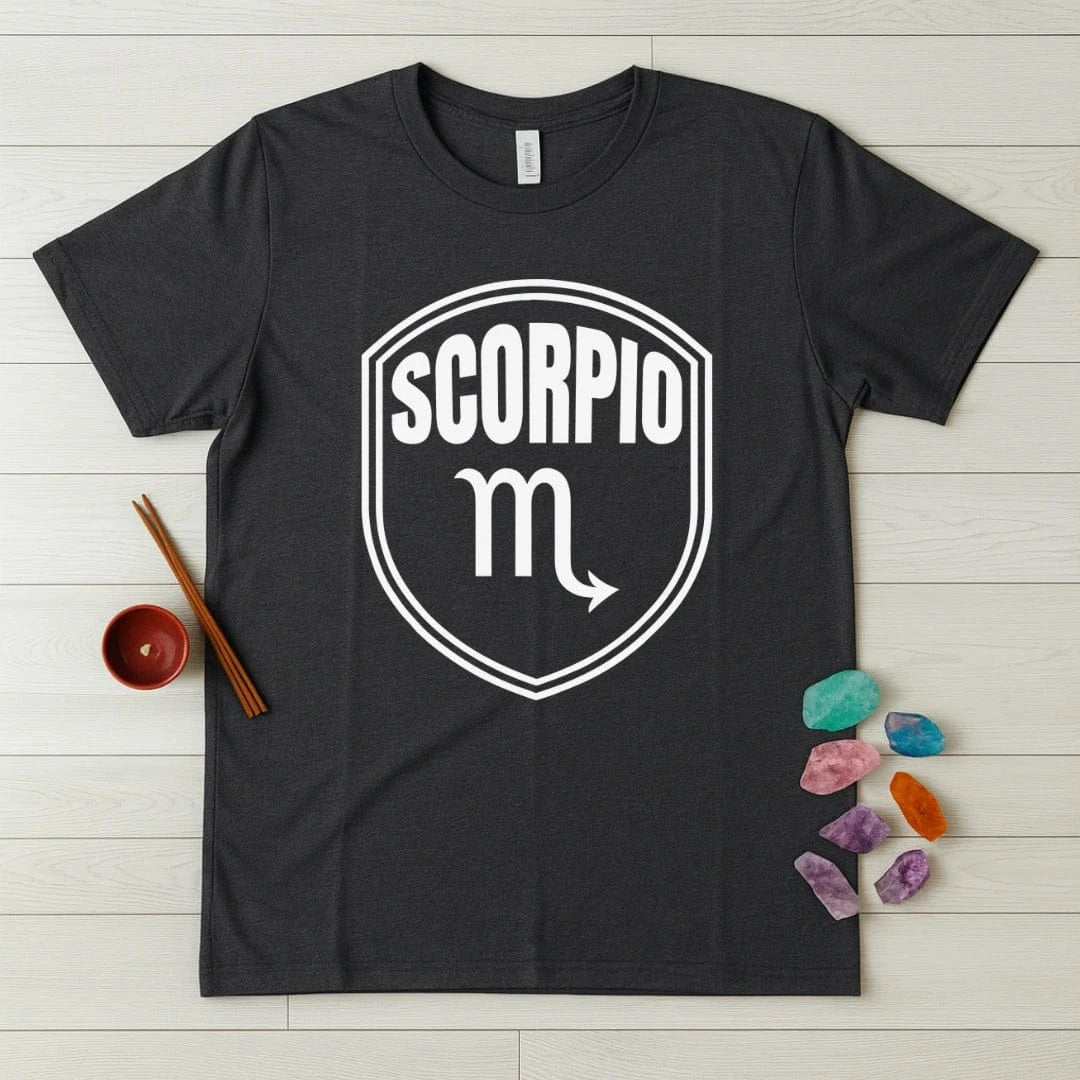 Scorpio Zodiac T-Shirt – Glyph Shield