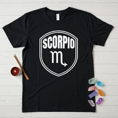 Scorpio Zodiac T-Shirt – Glyph Shield