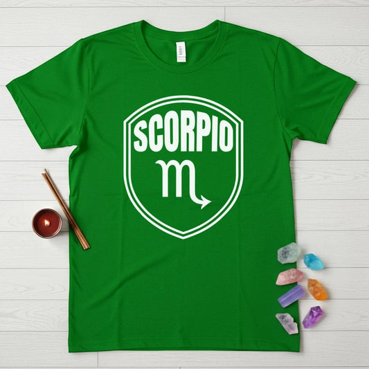 Scorpio Zodiac T-Shirt – Glyph Shield