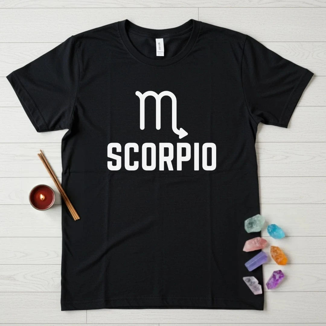 Scorpio Zodiac T-Shirt – Glyph Stack