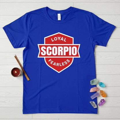 Scorpio Zodiac T-Shirt – Loyal Fearless Shield