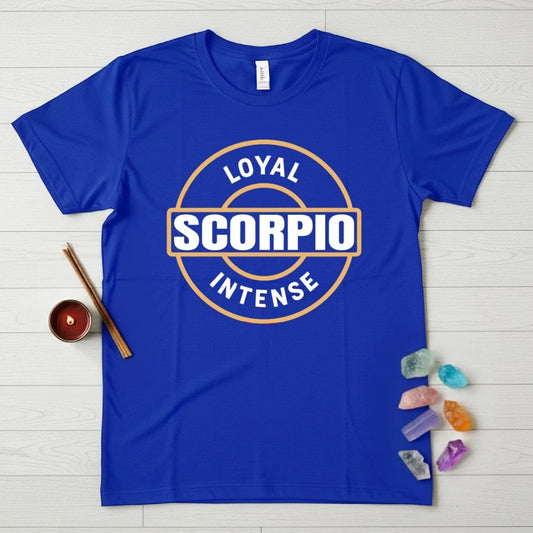 Scorpio Zodiac T-Shirt – Loyal Intense Emblem