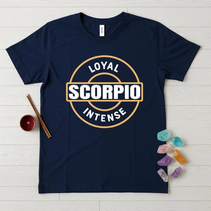Scorpio Zodiac T-Shirt – Loyal Intense Emblem