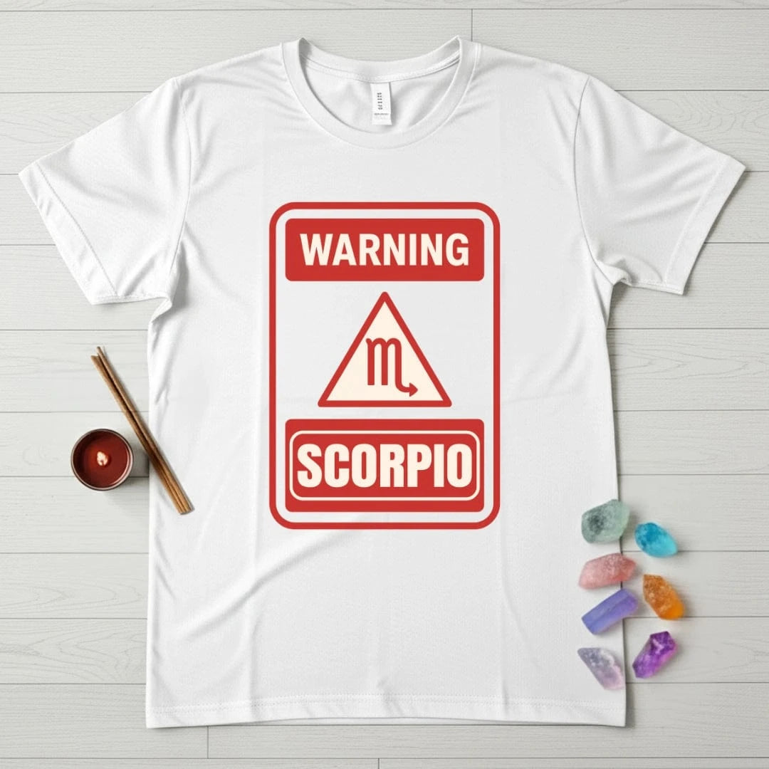 Scorpio Zodiac T-Shirt – Warning Sign