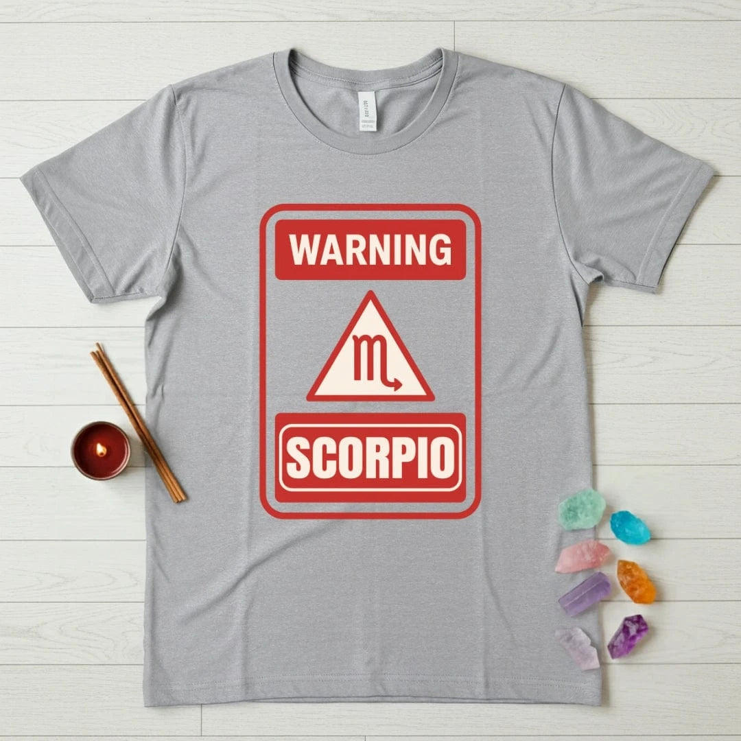 Scorpio Zodiac T-Shirt – Warning Sign