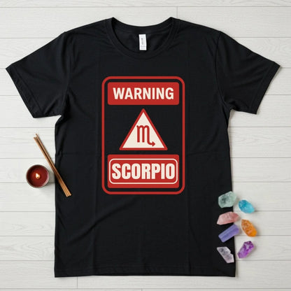 Scorpio Zodiac T-Shirt – Warning Sign